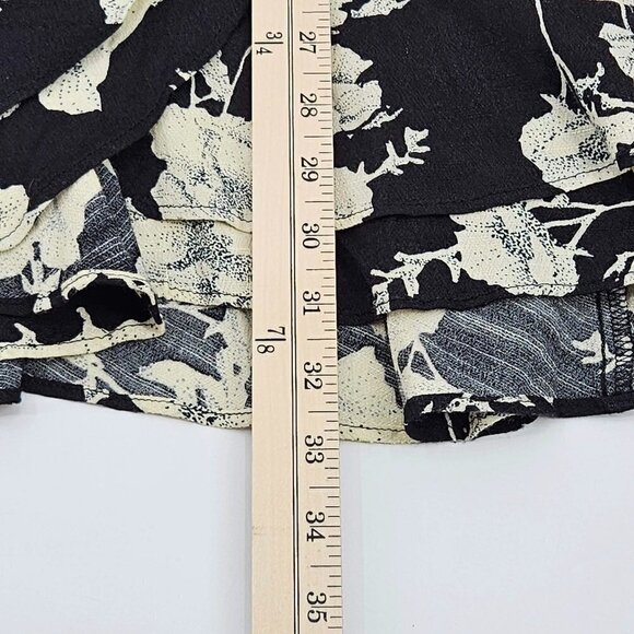 Free People French Quarter Wrap Dress In Black Women's XS NEW Floral Boho Hippie - Picture 12 of 12